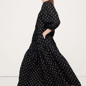 Cotton Wrap Maxi Dress